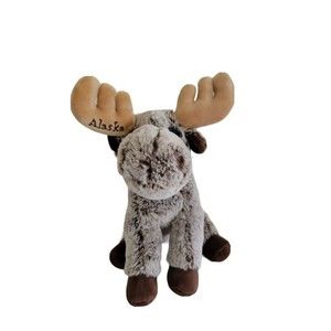 ACE USA Alaska Plush Moose 12 Inch Stuffed Animal Toy Souvenir Vacation Antlers